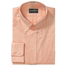 Westport Dress Shirt - Button Down, Long Sleeve (For Big and Tall Men) in Melon - Closeouts