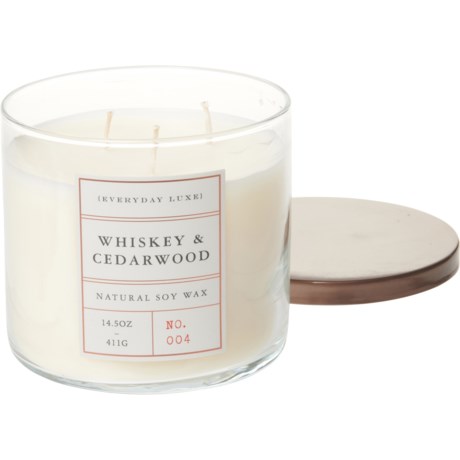 EVERYDAY LUXE BATCH MADE Whiskey and Cedarwood Scented Candle - 3-Wick, 14.5 oz. - WHISKEY/CEDARWOOD ( )