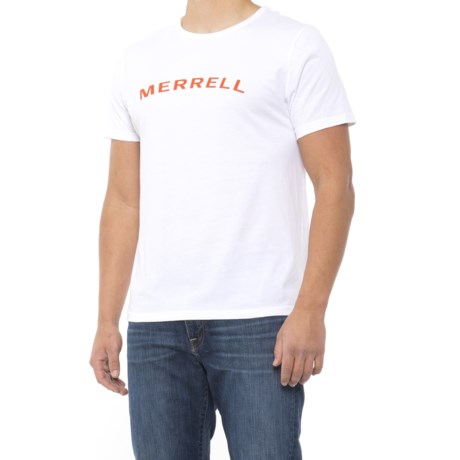 Merrell White Arch T-Shirt - Short Sleeve (For Men) - WHITE (M )