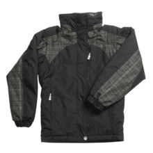 White Sierra Betty Sue Jacket - Zip-Off Sleeve (For Girls) in Black - Closeouts