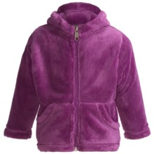 White Sierra Cozy Fleece Hoodie Sweatshirt (For Toddlers) in Purple Wine - Closeouts