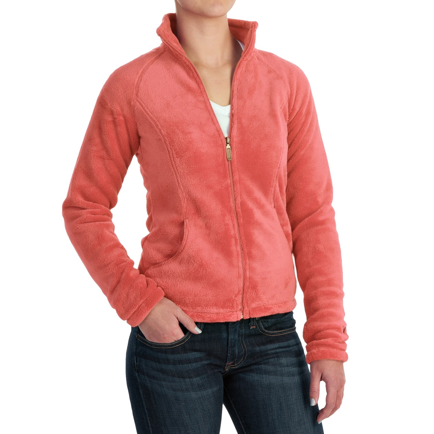 White Sierra Cozy Fleece Jacket (For Women) Save 55