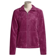 White Sierra Cozy Fleece Jacket (For Women) in Berry - Closeouts