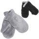 White Sierra Cozy Fleece Mittens - Reversible (For Women)