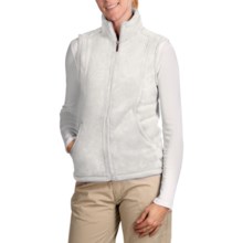 White Sierra Cozy Fleece Vest (For Women) in Cloud - Closeouts