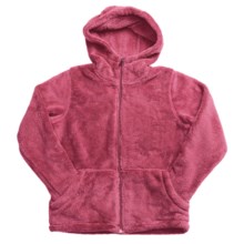 White Sierra Cozy Jacket - Fleece (For Girls) in Honeysuckle - Closeouts