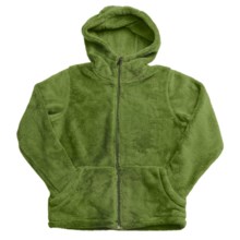 White Sierra Cozy Jacket - Fleece (For Girls) in Kermit - Closeouts