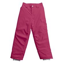 White Sierra Cruiser Snow Pants - Insulated (For Girls) in Bright Rose - Closeouts
