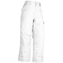 White Sierra Cruiser Snow Pants - Insulated (For Girls) in Cloud - Closeouts