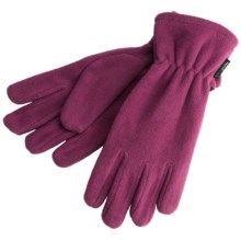 White Sierra Fleece Gloves - Midweight (For Men and Women) in Berry - Closeouts