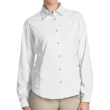 White Sierra Gobi Desert Shirt - UPF 30, Convertible Long Sleeve (For Plus Size Women)
