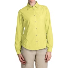 White Sierra Gobi Desert Shirt - UPF 30, Convertible Long Sleeve (For Women) in Yellow - Closeouts