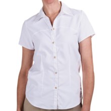White Sierra Gobi Desert Shirt - UPF 30, Short Sleeve (For Women) in White - Closeouts