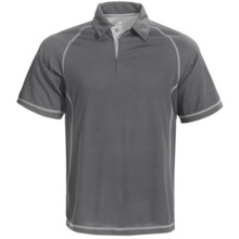 White Sierra Granite Creek CoolMax® Polo Shirt - UPF 40+, Short Sleeve (For Men) in Caviar - Closeouts