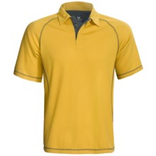 White Sierra Granite Creek CoolMax® Polo Shirt - UPF 40+, Short Sleeve (For Men) in Mineral Yellow - Closeouts