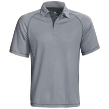 White Sierra Granite Creek CoolMax® Polo Shirt - UPF 40+, Short Sleeve (For Men) in Quary - Closeouts