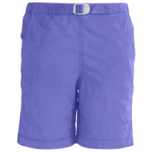White Sierra Hanalei Shorts - UPF 30 (For Girls) in Sapphire - Closeouts