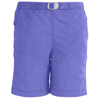 White Sierra Hanalei Shorts - UPF 30 (For Girls) in Sapphire