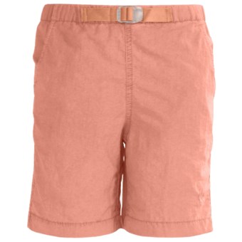 White Sierra Hanalei Shorts - UPF 30 (For Girls) in Shell Pink