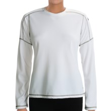 White Sierra Honeycomb Shirt - Long Sleeve (For Women) in White - Closeouts