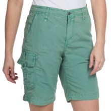 White Sierra Island Hopper Shorts - UPF 30 (For Women) in Aztec Green - Closeouts