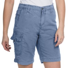 White Sierra Island Hopper Shorts - UPF 30 (For Women) in Blue Steel - Closeouts