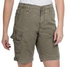 White Sierra Island Hopper Shorts - UPF 30 (For Women) in Sage Brush - Closeouts