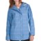 White Sierra Junket Rainwear Jacket - Waterproof, Long (For Women) in Riviera Plaid