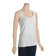 White Sierra Knit Tank Top - Cotton (For Women) in White - Closeouts