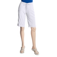 White Sierra Mar Vista Skimmer Shorts - Belted (For Women) in White - Closeouts