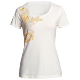 White Sierra Meadow Springs T-Shirt - Short Sleeve (For Women)