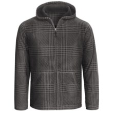 White Sierra Moraine Hoodie Sweatshirt - Chunky Fleece (For Men) in Caviar - Closeouts