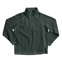 White Sierra Pinnacle Fleece Jacket - Zip Neck (For Boys and Girls) in Spruce/Fern - Closeouts