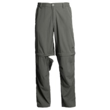 White Sierra Point Convertible Pants - UPF 30 (For Men) in Caviar - Closeouts