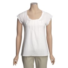 White Sierra Point Grace Shirt - Short Sleeve (For Women) in White - Closeouts