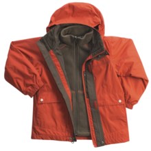 White Sierra Quarterpipe 3-in-1 Jacket - Removable Liner (For Boys) in Clay/Cigar - Closeouts