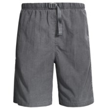 White Sierra Quick-Dry Nylon Shorts - UPF 30 (For Men) in Caviar - Closeouts