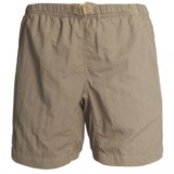 White Sierra Quick-Dry Nylon Shorts - UPF 30 (For Women)