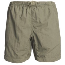 White Sierra Quick-Dry Nylon Shorts - UPF 30 (For Women) in Sage - Closeouts