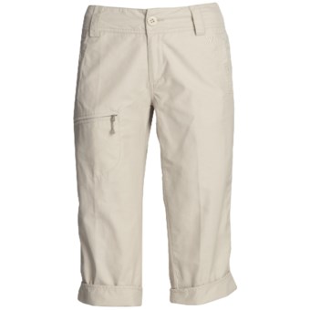 White Sierra Ridgecrest Capri Pants - UPF 15 (For Women) in Stone
