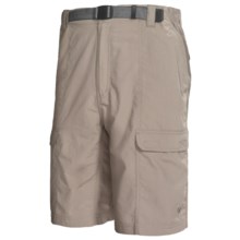 White Sierra Safari Shorts - UPF 30 (For Men) in Stone - Closeouts