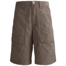 White Sierra Safari Shorts - UPF 30 (For Youth) in Bark - Closeouts