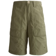 White Sierra Safari Shorts - UPF 30 (For Youth) in New Sage - Closeouts