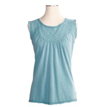 White Sierra Sugarloaf Crochet Tank Top (For Women) in Scuba - Closeouts
