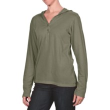 White Sierra Sugarloaf Hoodie Pullover - Cotton Jersey Knit (For Women) in New Sage - Closeouts