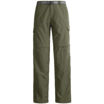 White Sierra Teton Trail Pants - UPF 30, Convertible (For Women) in New Sage