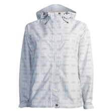 White Sierra Trabagon Jacket - Waterproof (For Women) in White Plaid - Closeouts