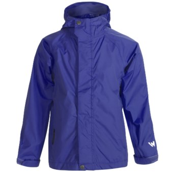 White Sierra Trabagon Rain Jacket - Waterproof (For Youth) in Nautical Blue