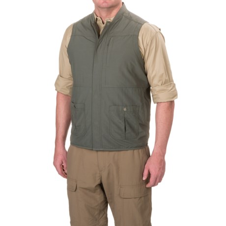White Sierra Traveler Vest - UPF 30, Packable For Men