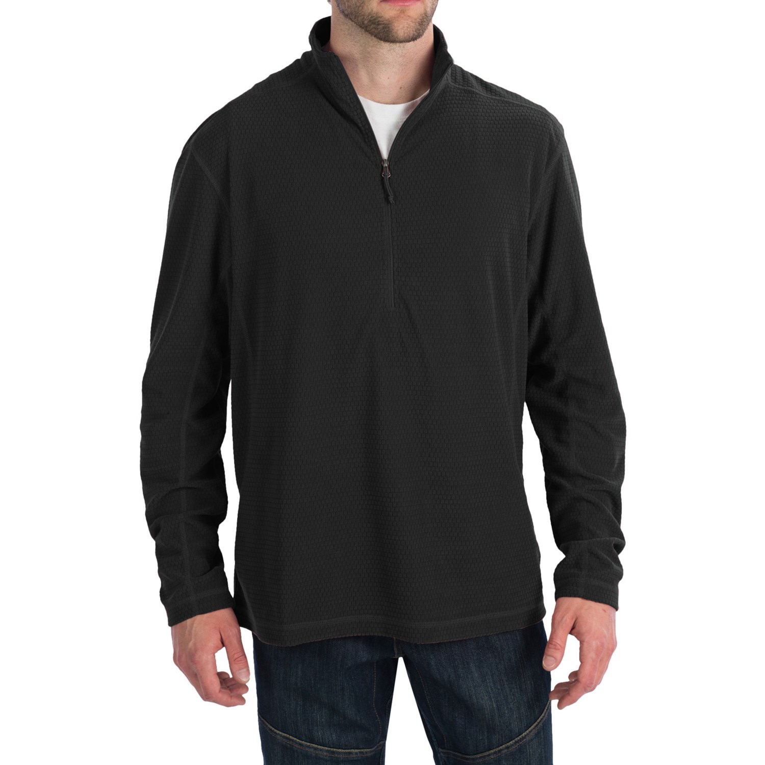 mens fleece long sleeve shirt